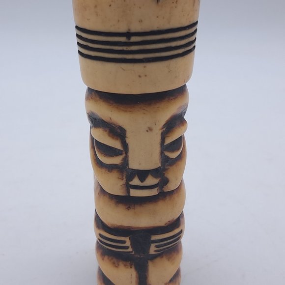 Vintage African Bone Craving With Handle - Picture 10 of 11